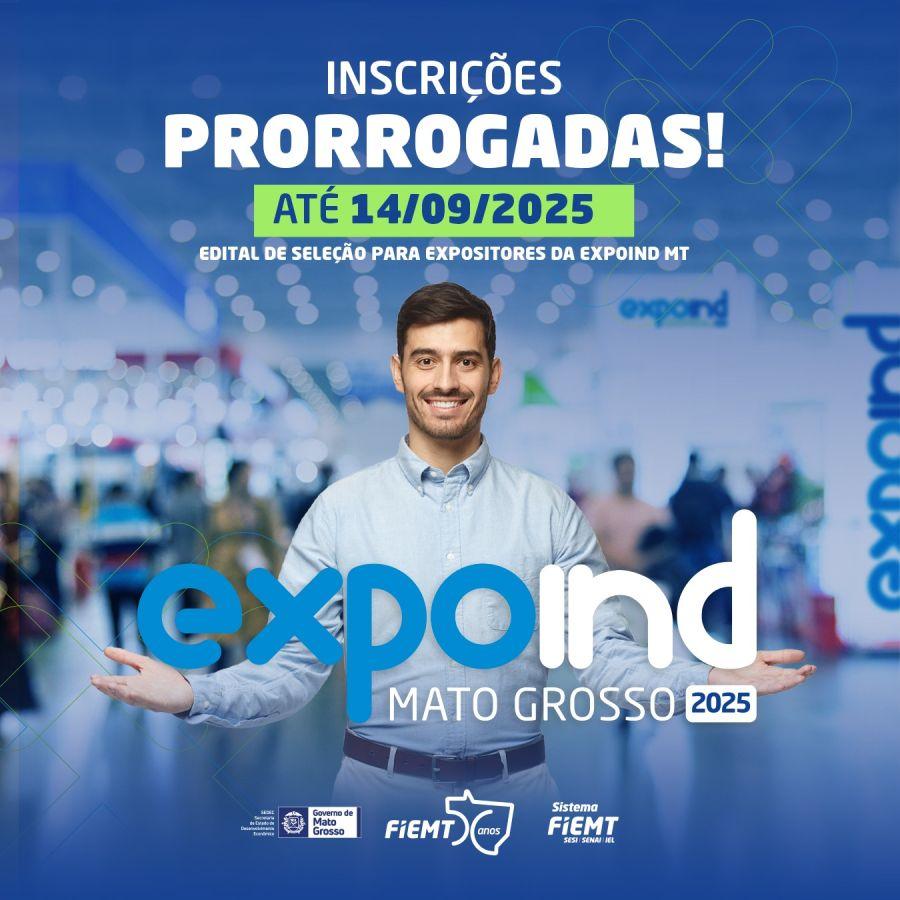 expoind prorrogacao inscricoes
